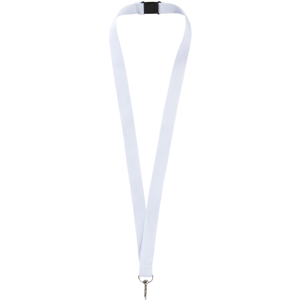 Lago Lanyard mit Sicherheitsverschluss - weiss