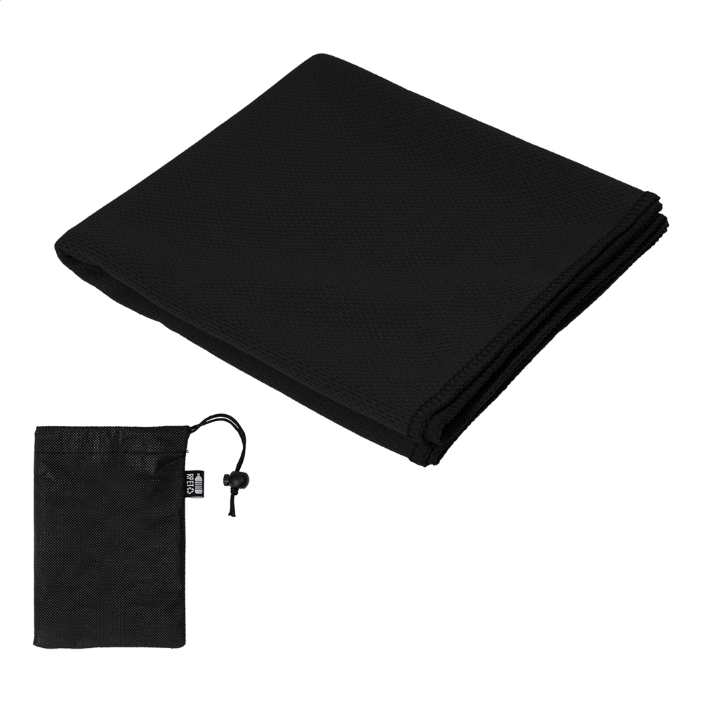 Endure - RPET Handtuch - schwarz