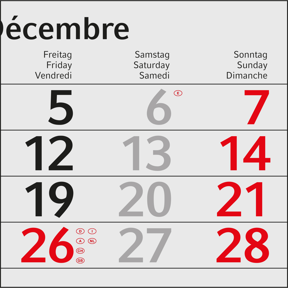 3-Monatskalender Einblatt Budget 3 EXPRESS