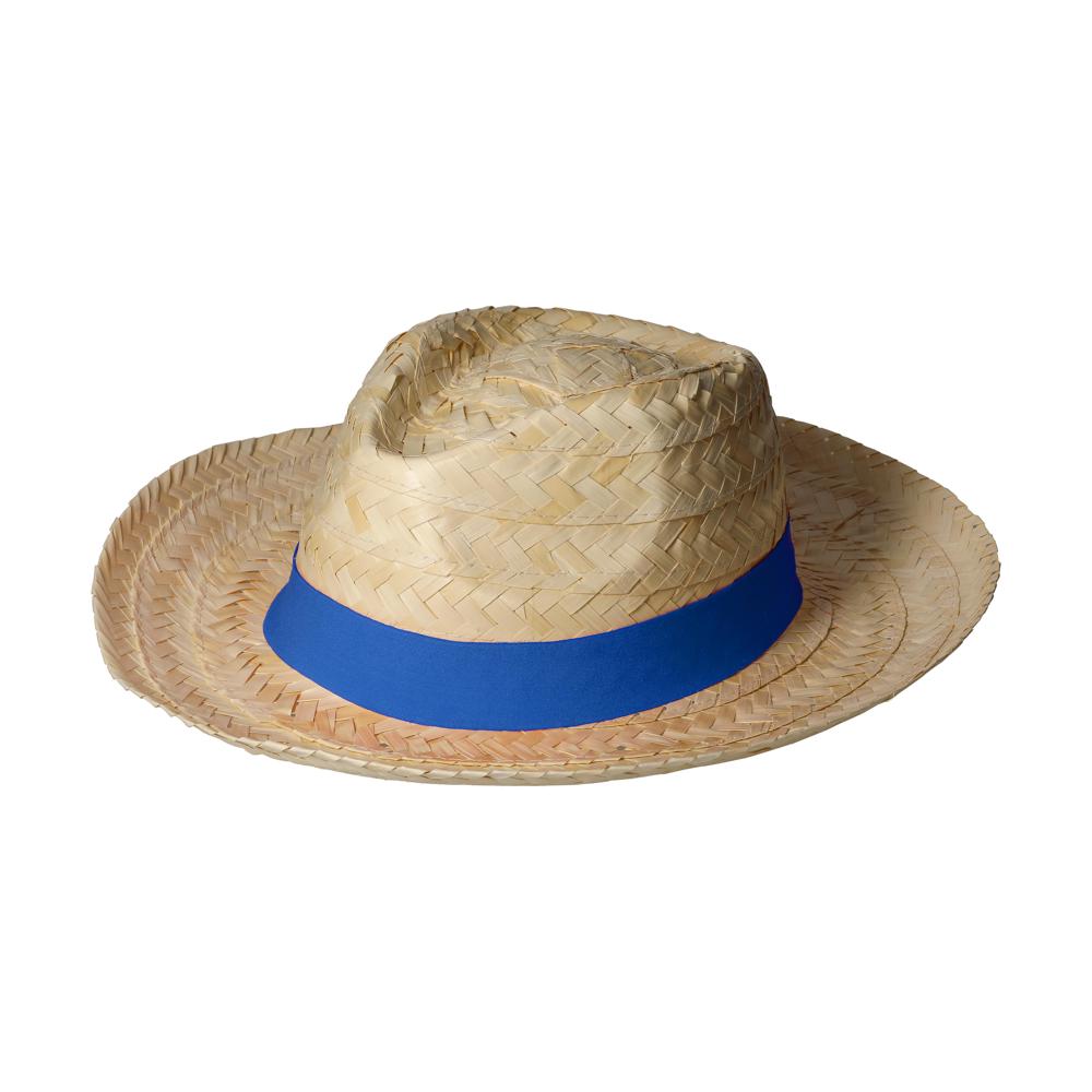 Strohhut "Austin" - natur/blau