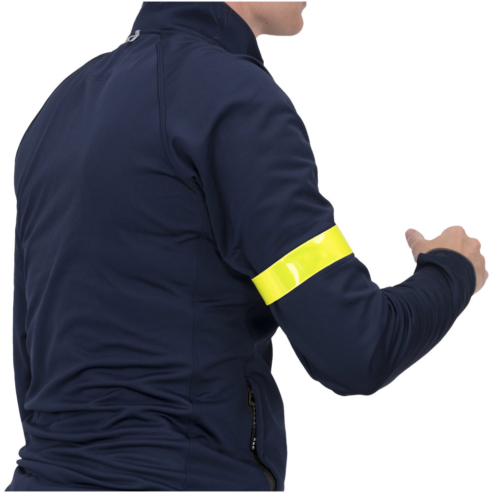 RFX™ Johan 38 cm reflektierendes PVC Sicherheits-Schnapparmband - neongelb