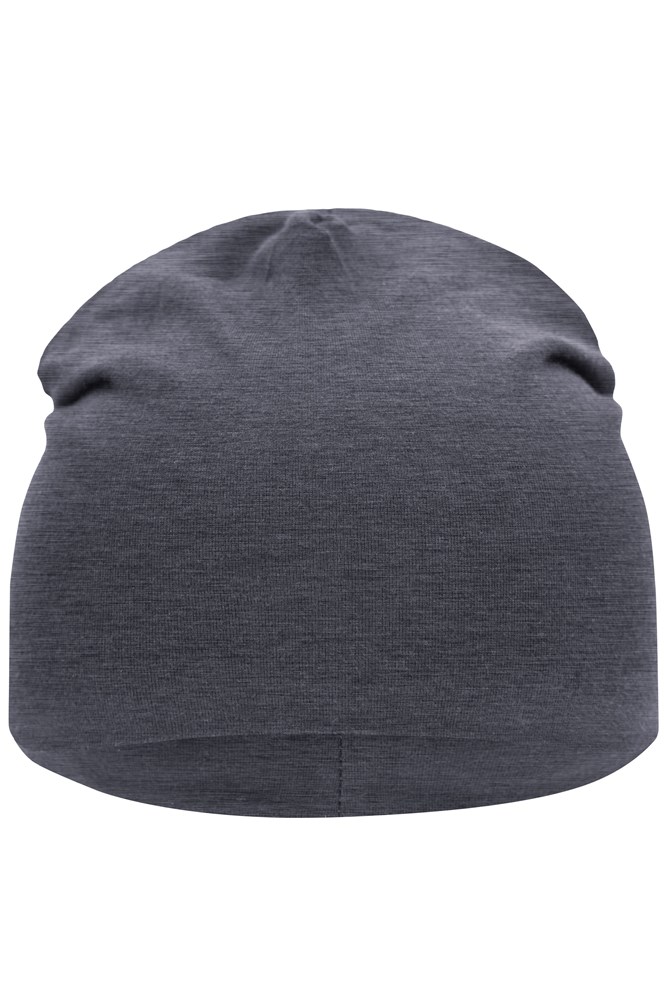 Jersey Beanie - Black-melange (ca. Pantone 447C)