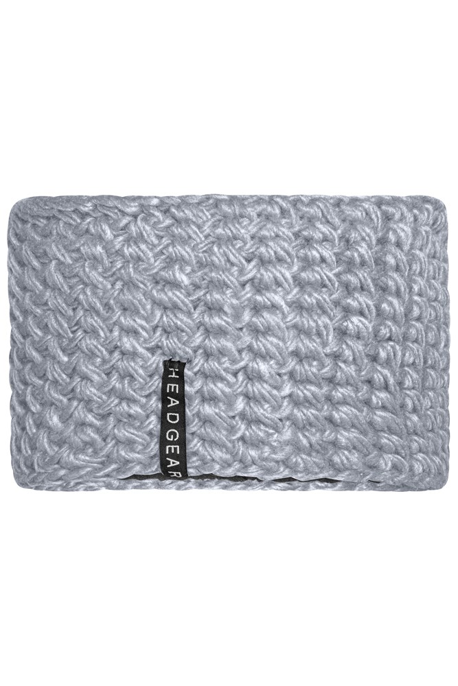 Crocheted Headband - Silver (ca. Pantone 421C)