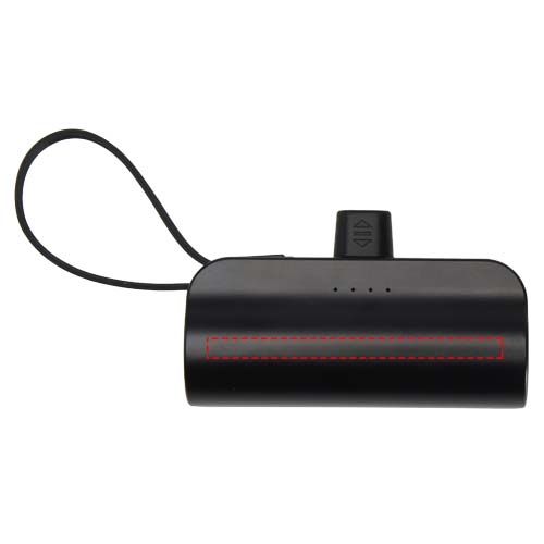 Alnair 10 W 5000 mAh Typ C Powerbank aus recyceltem Kunststoff mit integriertem Klappständer und 2 in 1 Kabel