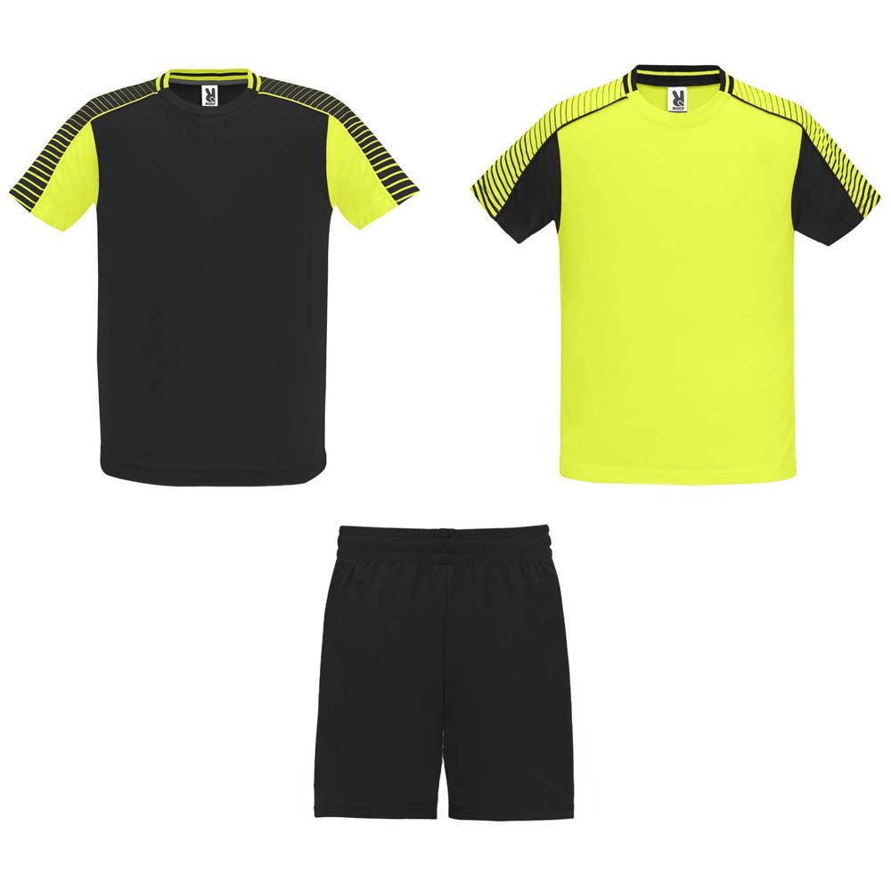 Juve Sport-Set Unisex - fluorgelb, schwarz