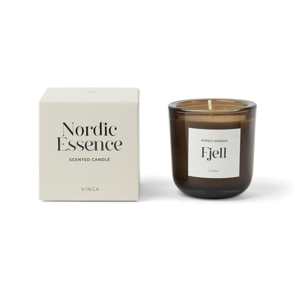 Nordic Essence Duftkerze klein - off white, dunkelbraun (± PMS 7527 off white/ ± PMS Dark brown)