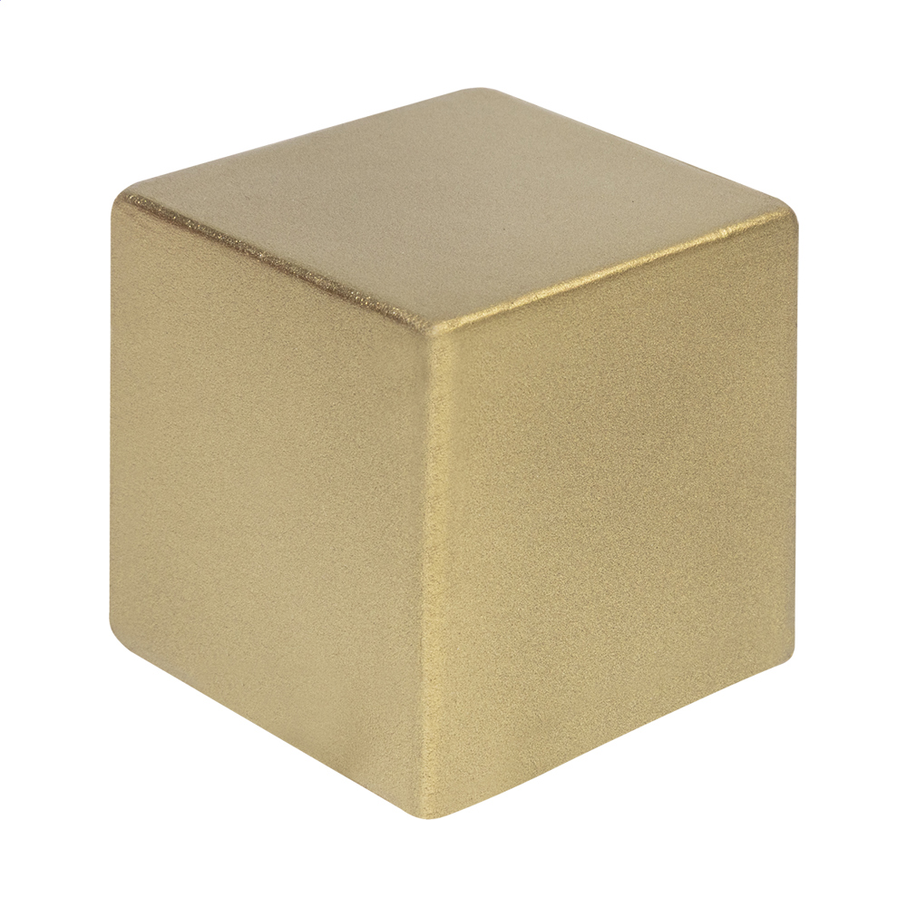 Cubix Shine - Metallic Antistressball - gold