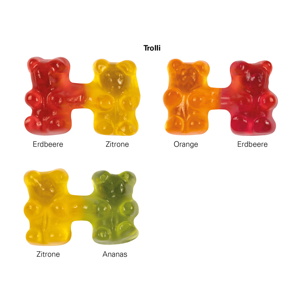 Eventkalender Eco L Papierblister, Fruchtgummi Teambärchen