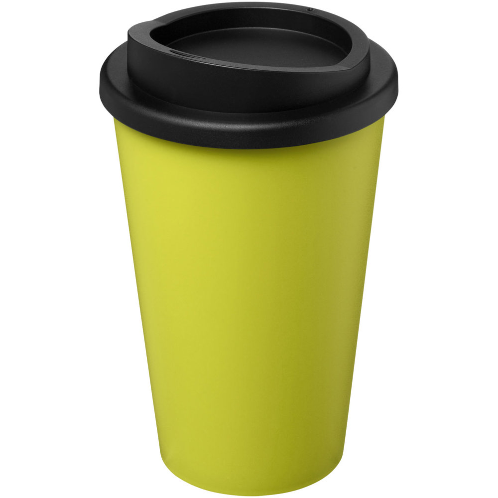 Americano® recycelter isolierter 350 ml Becher - limone, schwarz