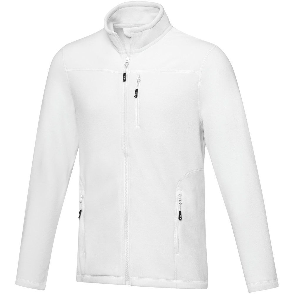 Amber GRS recycelte Fleecejacke für Herren - weiss