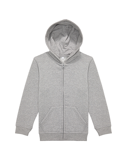 B&C BE INSPIRED - Kids ID.334 Zip Hood - Sport Grey (Heather)
