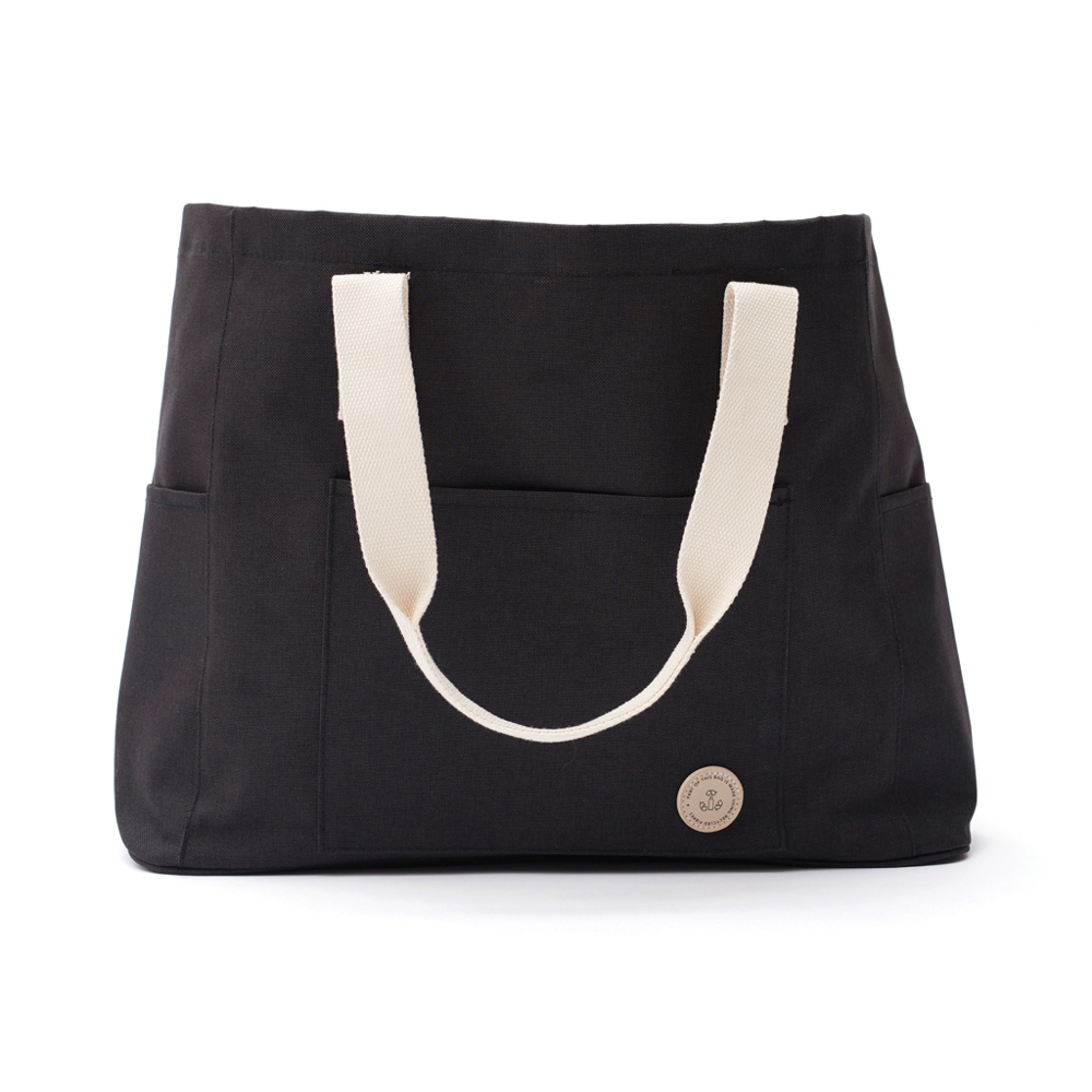 VINGA Sortino Strandtasche - schwarz (± PMS 19-0405)