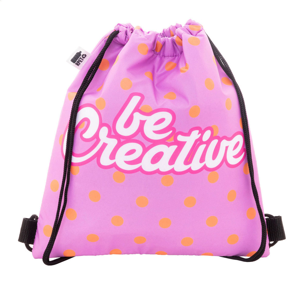 CreaCool Draw Kids - Individuell bedruckbare Kühl-Kordelzugtasche für Kinder - schwarz/weiß