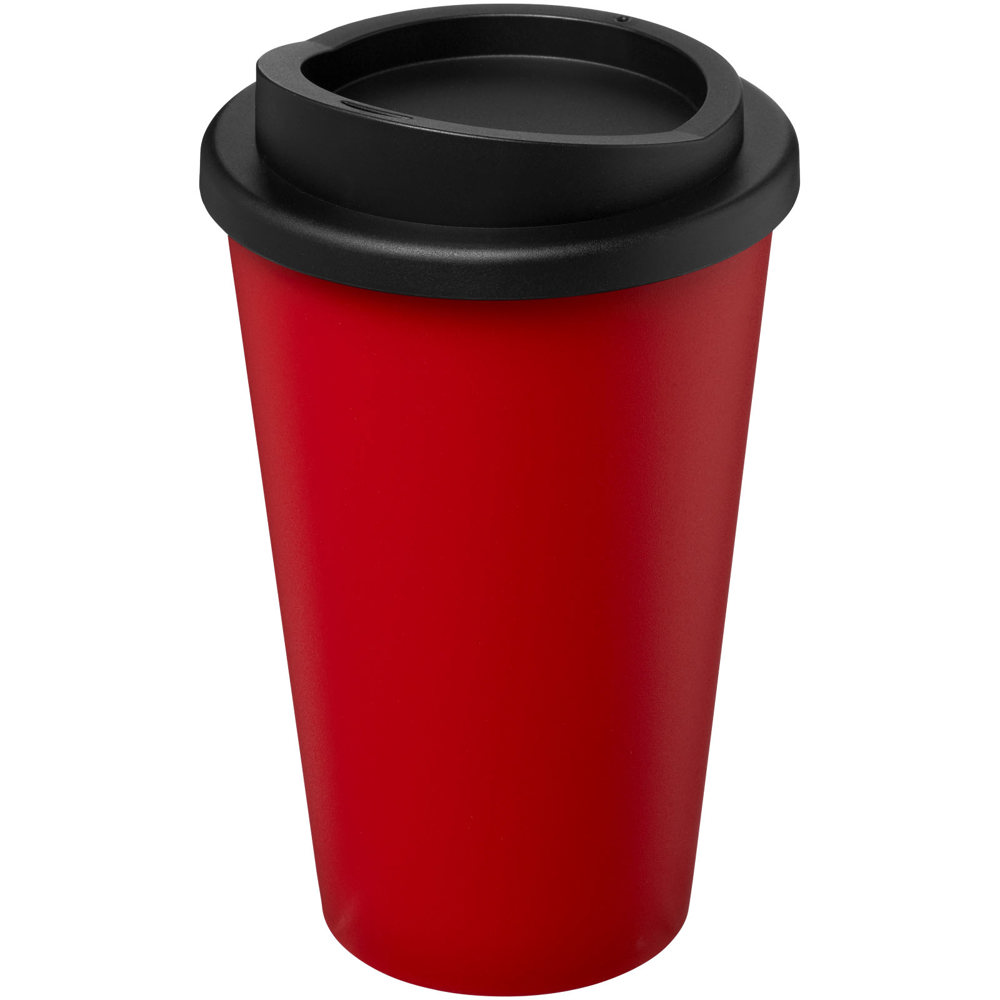 Americano® recycelter isolierter 350 ml Becher - rot, schwarz