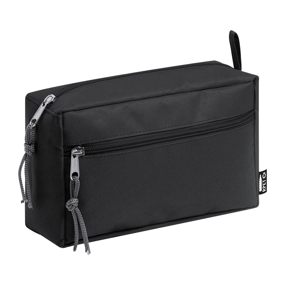 Cosmax - RPET Kosmetik-Tasche - schwarz