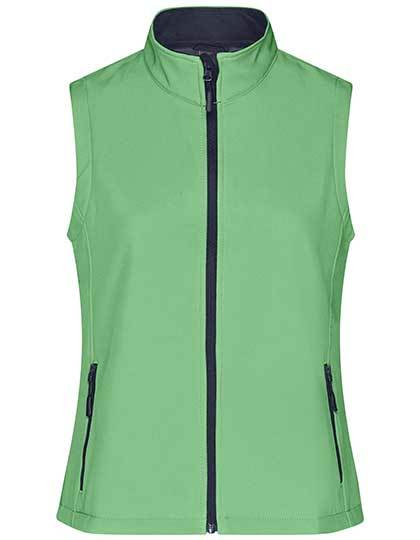 Daiber - Ladies´ Promo Softshell Vest - Green, Navy