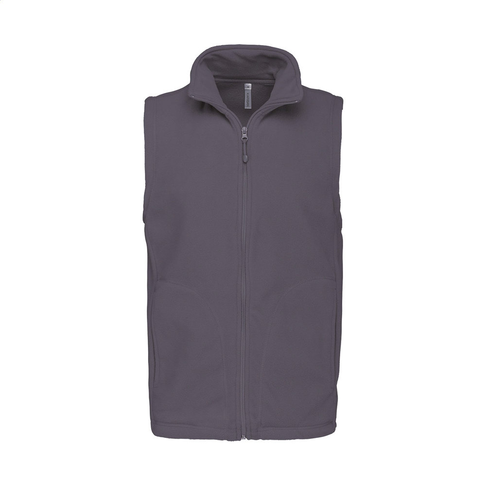KA913 - Fleece-Bodywarmer-Weste - hellgrau