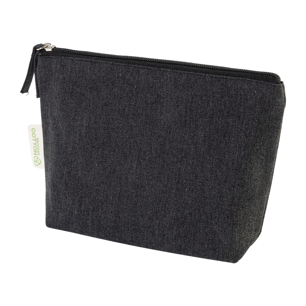 Cospex - Kosmetiktasche aus recycelter Baumwolle - schwarz
