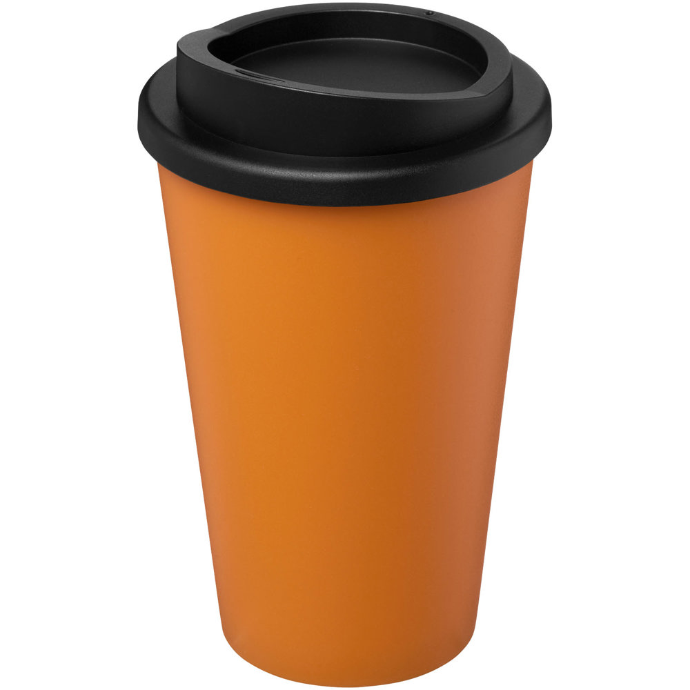 Americano® recycelter isolierter 350 ml Becher - orange, schwarz