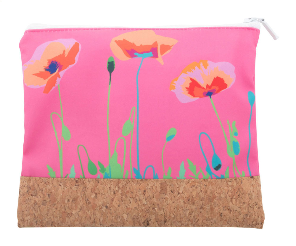 CreaBeauty Cork M - Individuelle Kosmetiktasche - weiß/natur