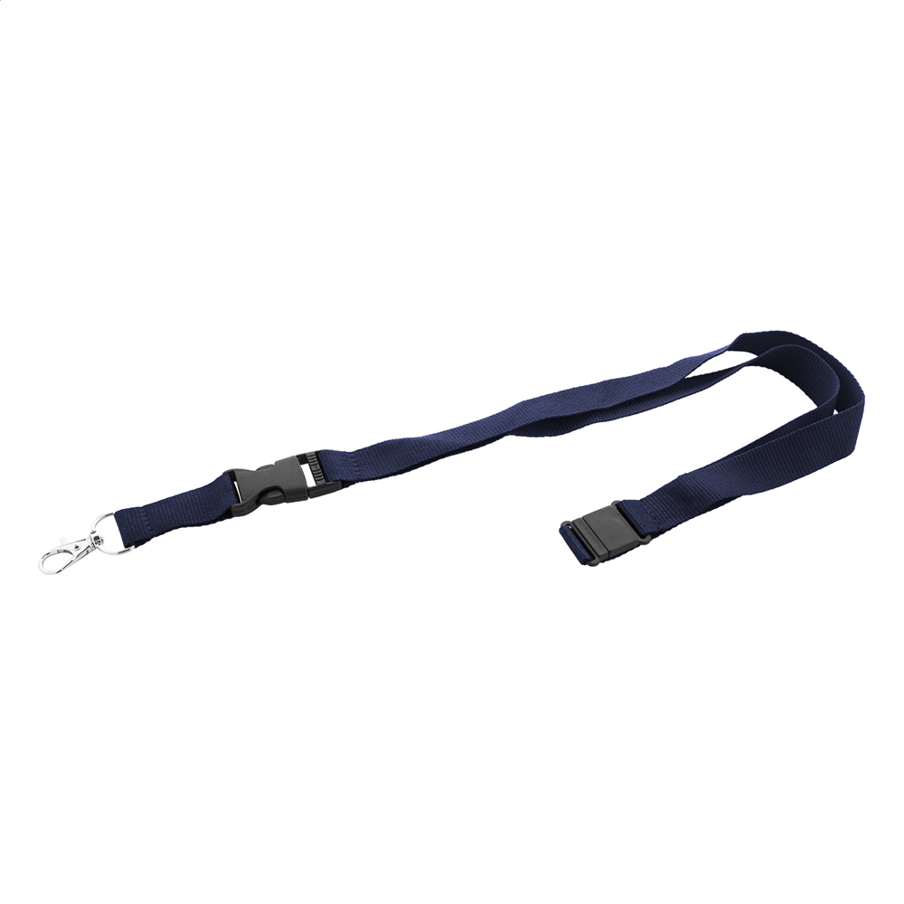 Revent Plus - Lanyard aus RPET - dunkelblau