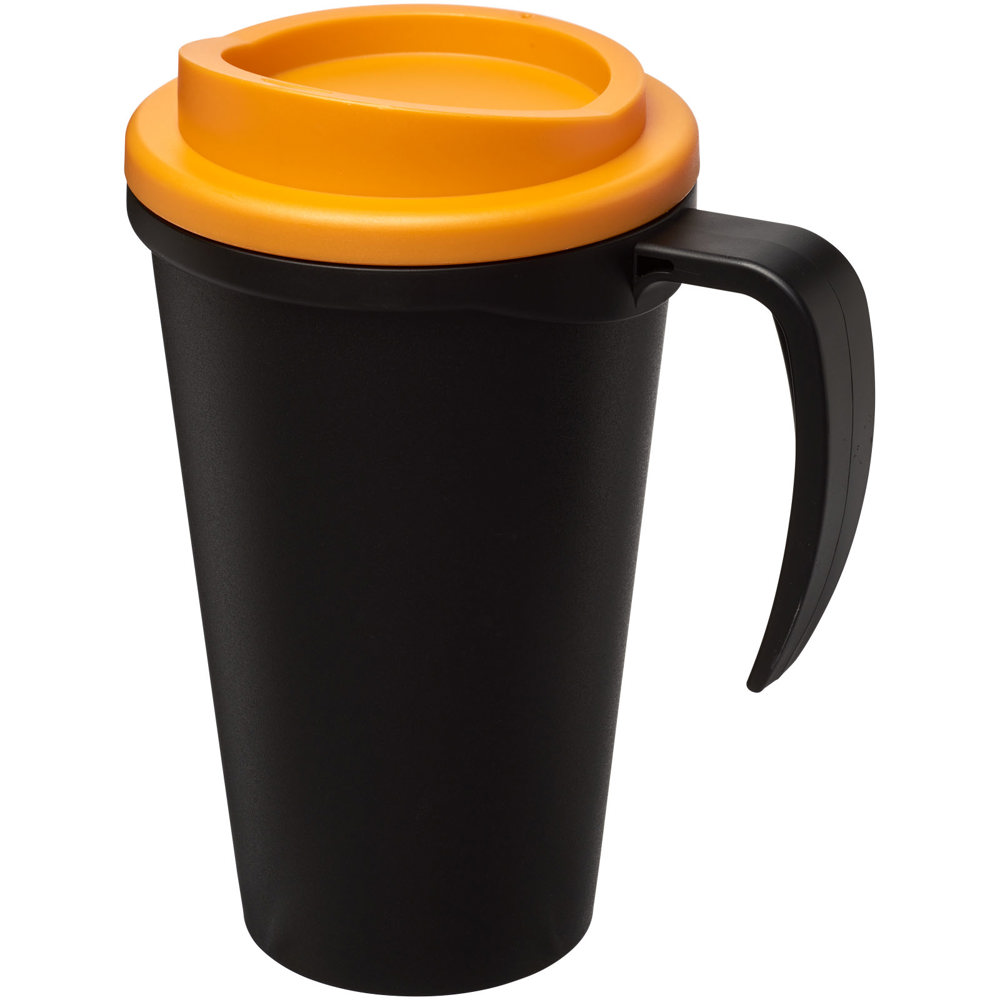 Americano® Grande 350 ml Isolierbecher - schwarz, orange