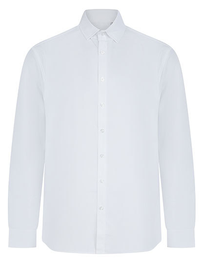 Henbury - Men´s Long Sleeved ´Cotton Feel´ Coolplus® Shirt - White