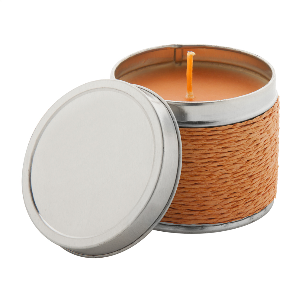 Scendle - Duftkerze, - orange/silber