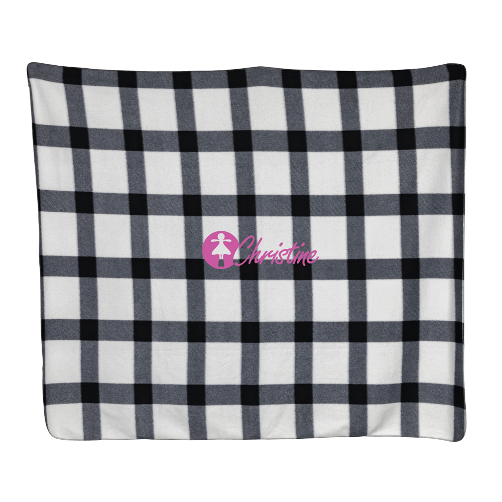 Weiche karierte Fleece-Decke