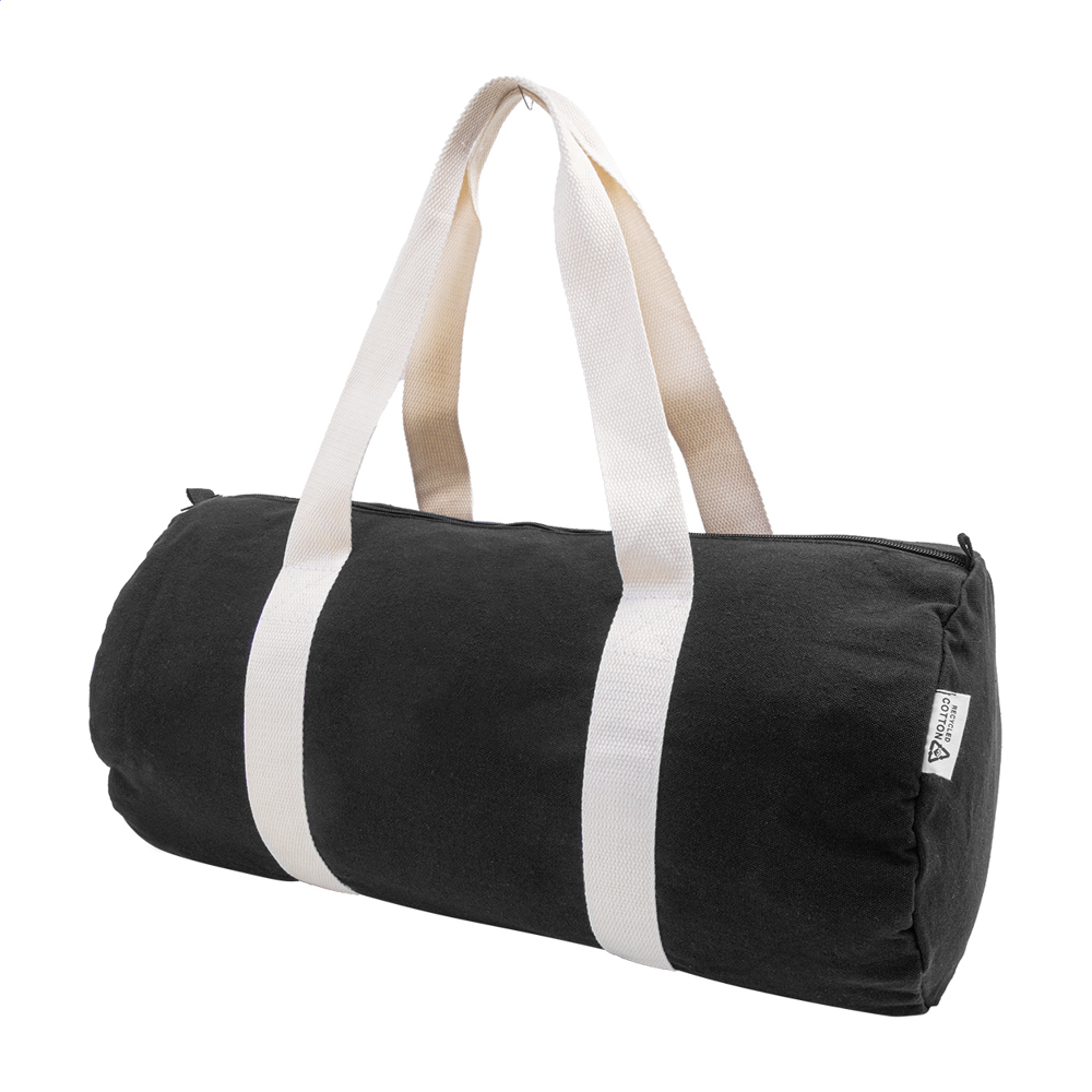 Rekan Duff - Sporttasche aus recyceltem Canvas - schwarz