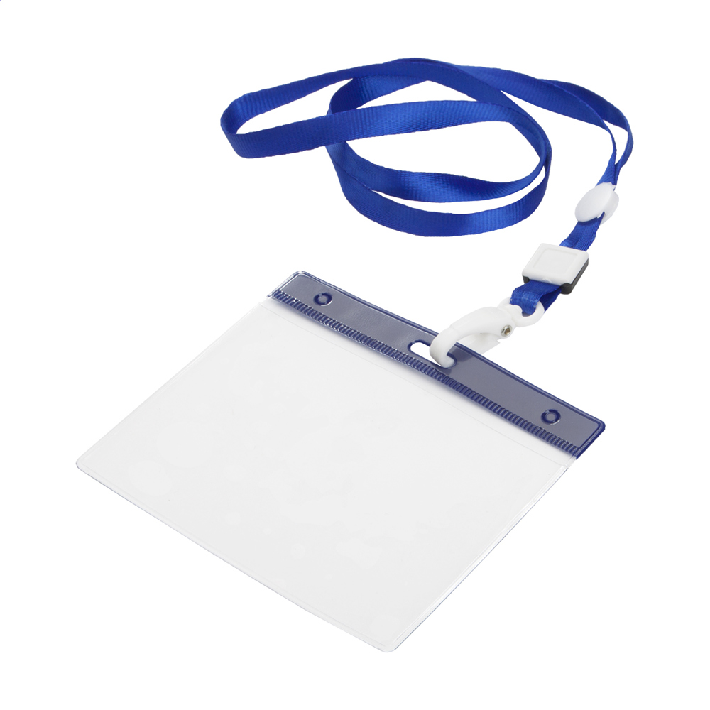 Ballek - Ausweishülle mit Lanyard - blau/transparent
