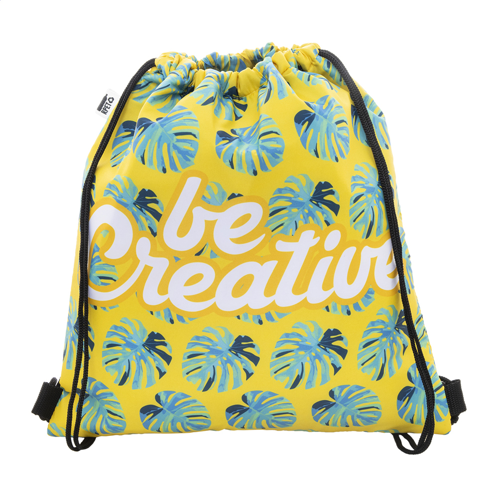 CreaCool Draw - Individuell bedruckbare Kühl-Kordelzugtasche - schwarz/weiß