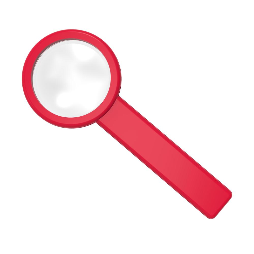 Stiellupe "Handle 5 x" - standard-rot