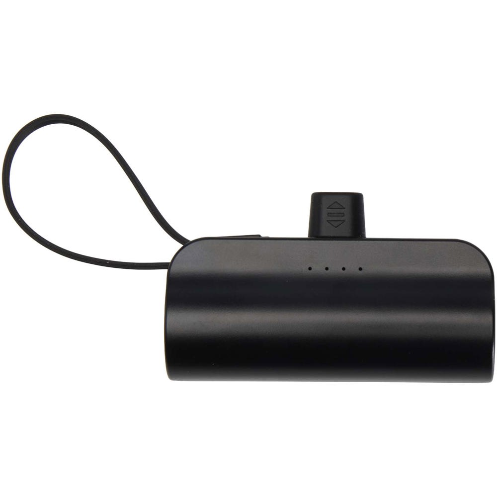 Alnair 10 W 5000 mAh Typ C Powerbank aus recyceltem Kunststoff mit integriertem Klappständer und 2 in 1 Kabel