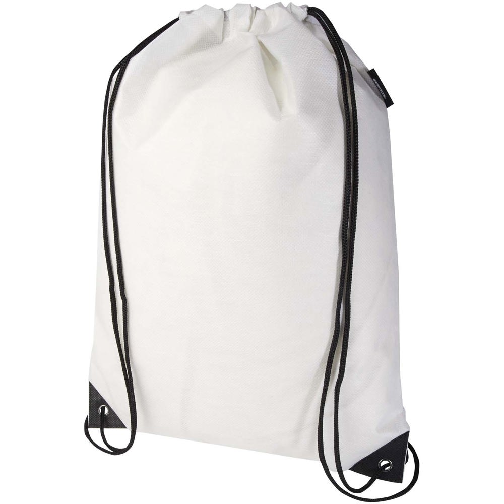 Evergreen Sportbeutel aus recyceltem GRS Non Woven 5 L - weiss