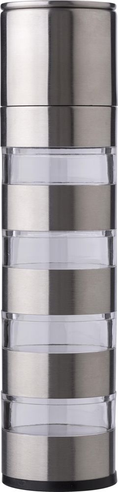 Gewürzmühle Rylan aus rostfreiem Stahl - silber