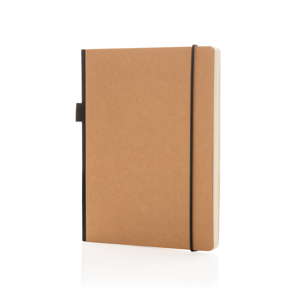 A5 Deluxe Hardcover Notizbuch - braun (± PMS 728)