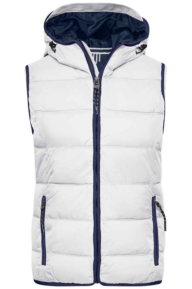 Ladies' Maritime Vest - White/navy (ca. Pantone white
296C)
