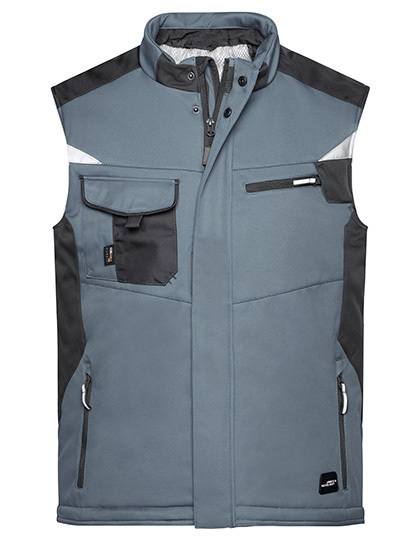 Daiber - Craftsmen Softshell Vest -STRONG- - Carbon, Black