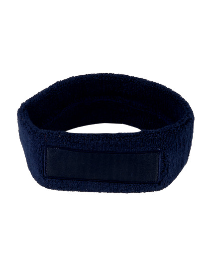 L-merch - Kopfschweißband mit Label - navy