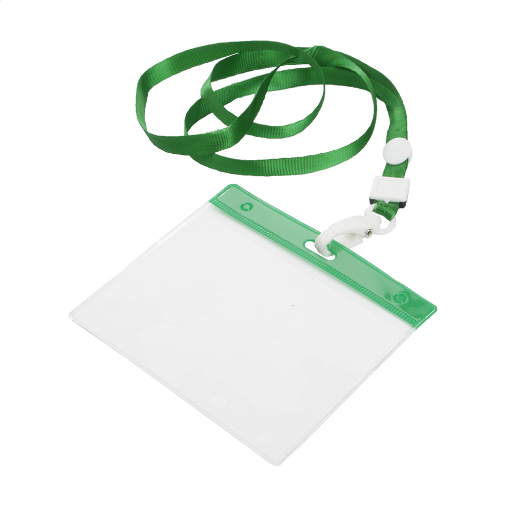 Ballek - Ausweishülle mit Lanyard - grün/transparent