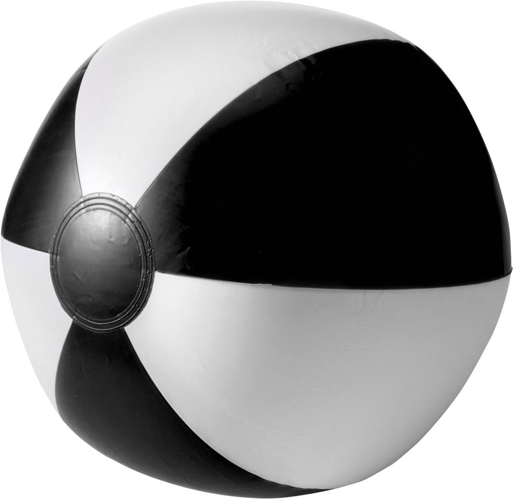 Aufblasbarer Wasserball aus PVC Lola - schwarz/weiß