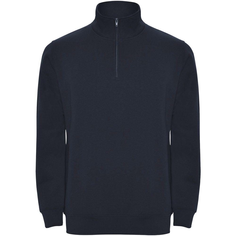Aneto 280 g/m² Pullover mit Viertelreißverschluss - marineblau