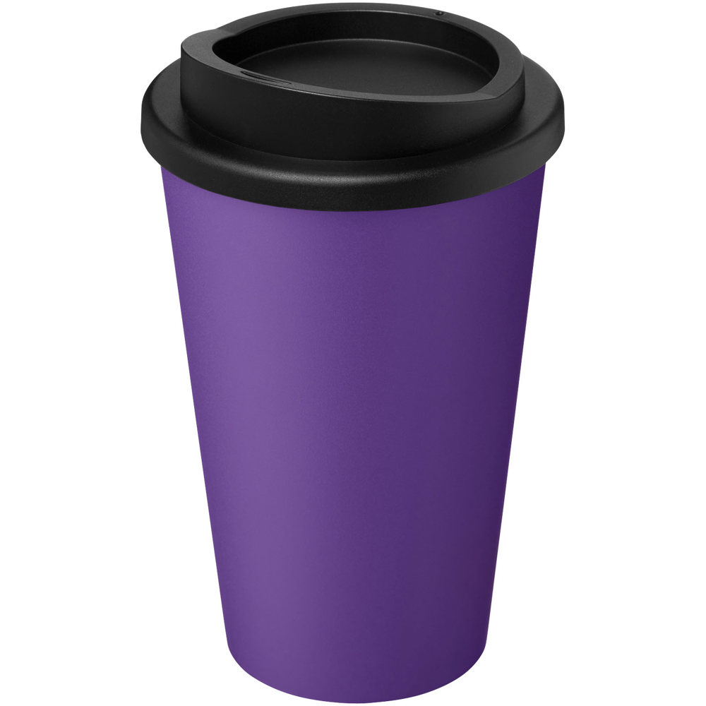 Americano® recycelter isolierter 350 ml Becher - lila, schwarz