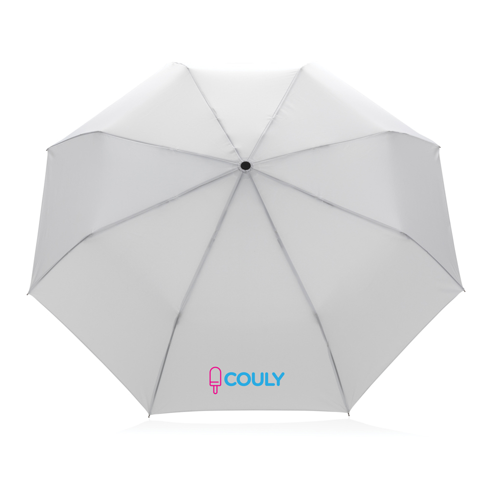 20.5" Impact AWARE™ RPET 190T Pongee Bambus Mini-Schirm