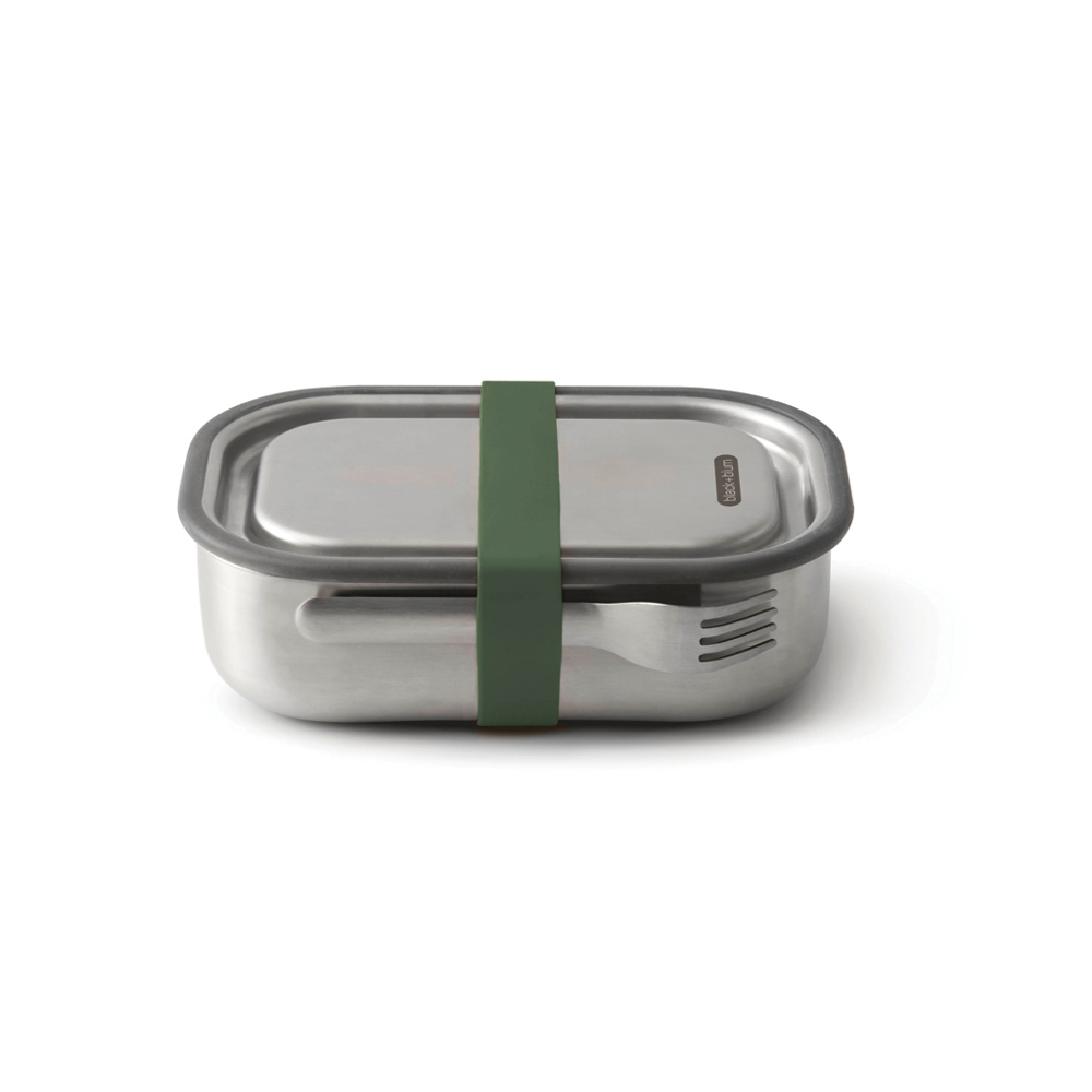 Black+Blum Stainless Steel Lunch Box groß - Olivgrün (± PMS 357)