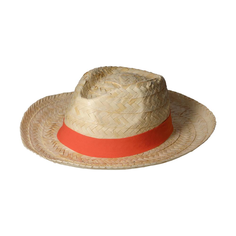 Strohhut "Austin" - natur/orange