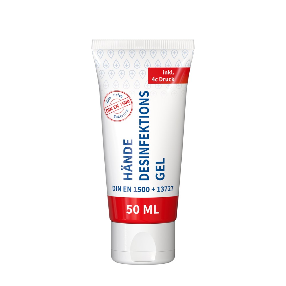 Hände-Desinfektionsgel (DIN EN 1500), 50 ml Tube