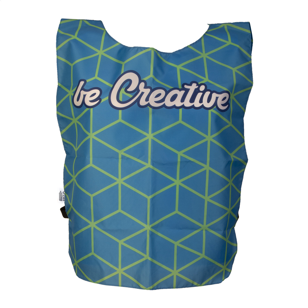 CreaTeam - Individuelle RPET Sportweste - schwarz/weiß