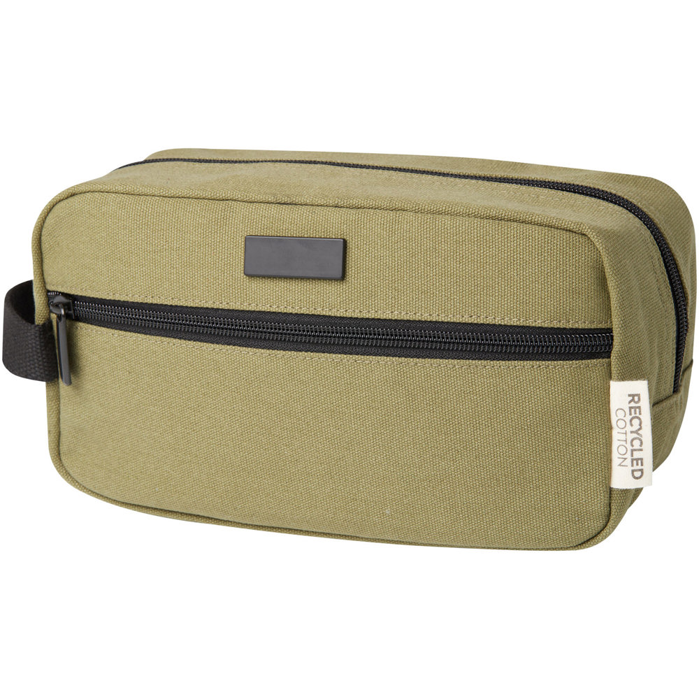 Joey Kosmetiktasche aus GRS recyceltem Canvas 3,5 L - olive